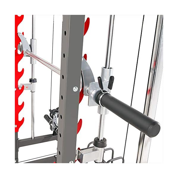 Marcy Smith Machine Weight Bench Home Gym, for Full Body Workout, Training System, Black SM-4903