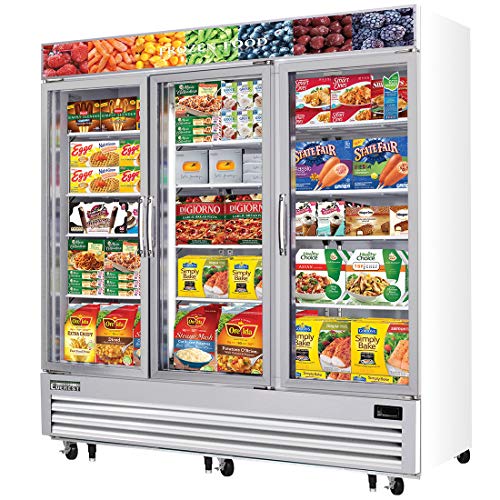 Everest Refrigeration EMGF69 Merchandising Freezer 3 Glass Doors, 230v, NSF - 69 cu. ft.