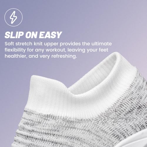 Image of YHOON Women's Slip-On Walking Shoes Sock Shoes Women Mesh Athletic Sneakers Nurse & Work Shoes