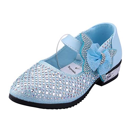 Snyemio Zapato Princesa Niña Infantil de Disfraz Sandalias para Cumpleaños Fiesta Cosplay Carnaval