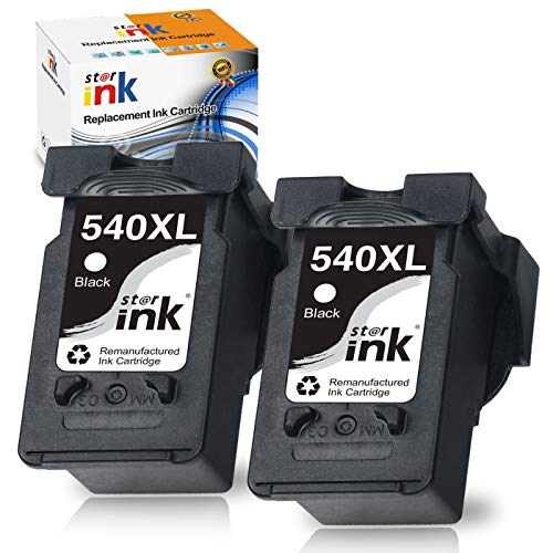 Starink 540XL Remanufacturado para Canon PG-540XL Cartucho de tinta para Canon Pixma MX375 MX430 MX432 MX520 MX525 MX530 MG3100 MG3150 MG3200 MG3250 MG3500 MG3550 MG3600 MG3650 MG4250