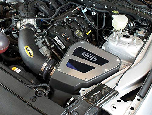 Image of AIRAID Cold Air Intake System by K&N: Increased Horsepower, Dry Synthetic Filter: Compatible with 2015-2017 FORD (Mustang) AIR-453-327