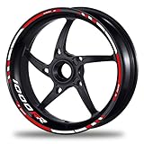  PROFILETEC.COM FELGENRANDAUFKLEBER passend für BMW S 1000 RR Moto GP Style Felgenaufkleber (Motiv 3V)