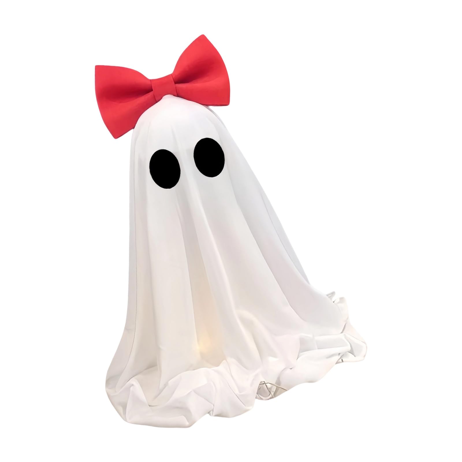 Mekalero Red 20.07In Tall Halloween Table Decoration With Oversized Ribbon Accent For Desk Display, Party Table, Or Entryway Halloween Tabletop Decor
