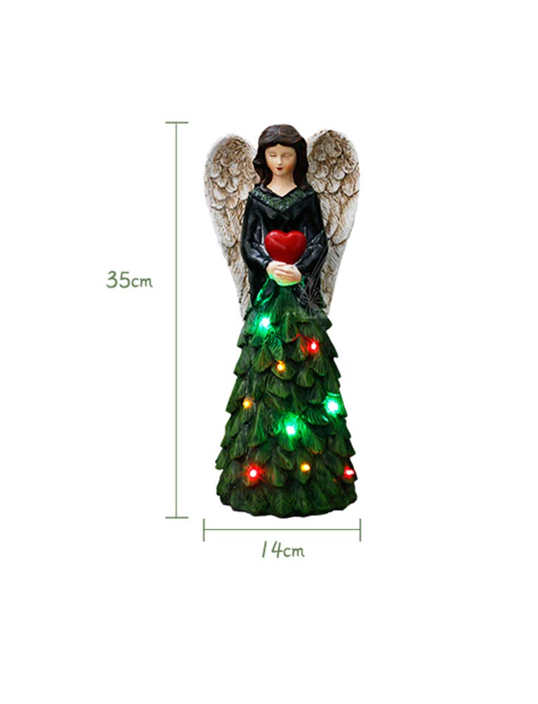 Decoración De Escultura De Ángel, Estatua De Niña Ángel Decoración De Jardín Manualidades Accesorios De Decoración De Jardín 14 * 35 Cm Regalo