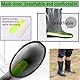 Donbest Gummistiefel Herren Damen Hoch Regenstiefel Langschaft Halbschaft Kurzschaft Wasserdichte Garten Stiefel Anti Rutsch Wellington Boots Rain Boots,Schwarz3,EU46