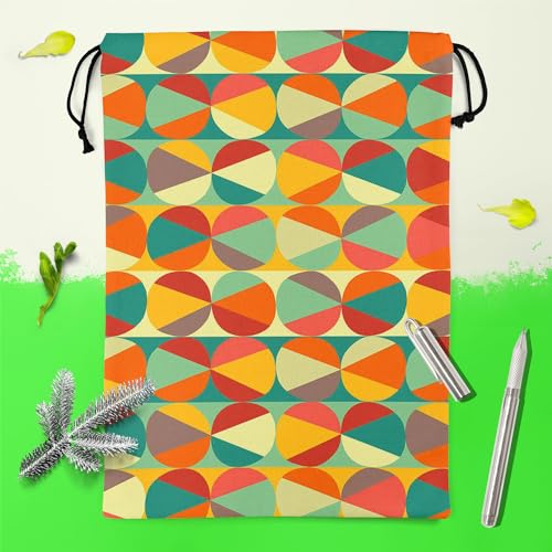 Image of ArtzFolio Geometric Ornament D4 | Reusable Sack Bag | Bag for Gym, Storage, Vegetable & Travel