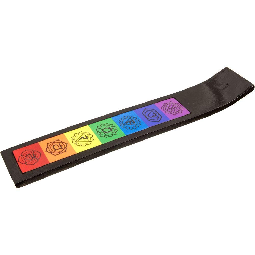 Kheops InternationalWood Incense Holder - 7 Chakras
