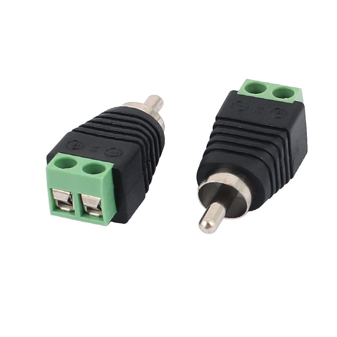 100 szt.Złącze śrubowe koncentryczne Cat5 Cat6 do złącza męskiego Jack Audio Video RCA(100 Stück Schraubanschluss Koaxial Cat5 Cat6 zu Audio Video Cinch-Klinkenstecker