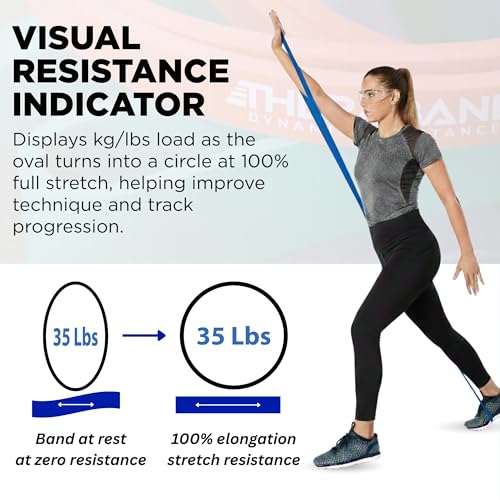 Image of THERABAND High Resistance Band, Heavy Elastic Super Band for Full Body Workouts, Physical Therapy, Strength Training, Durable 41 inch Loop Exercise Band, 35 lbs Resistance