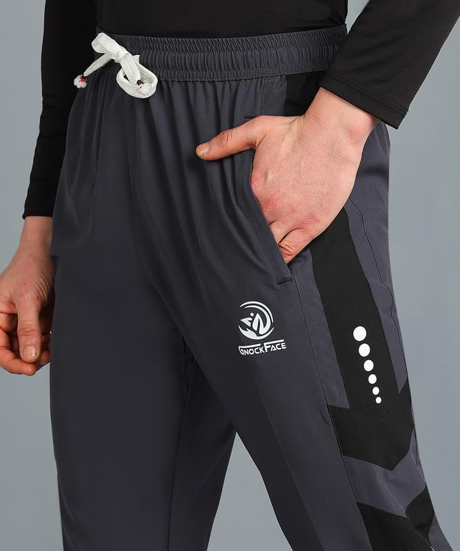 Image of Lightwaight 3 Zipper Pockets Regular fit Running Track Pants for Men | Lowers for Men |Sports Track Pant for Men Polyester