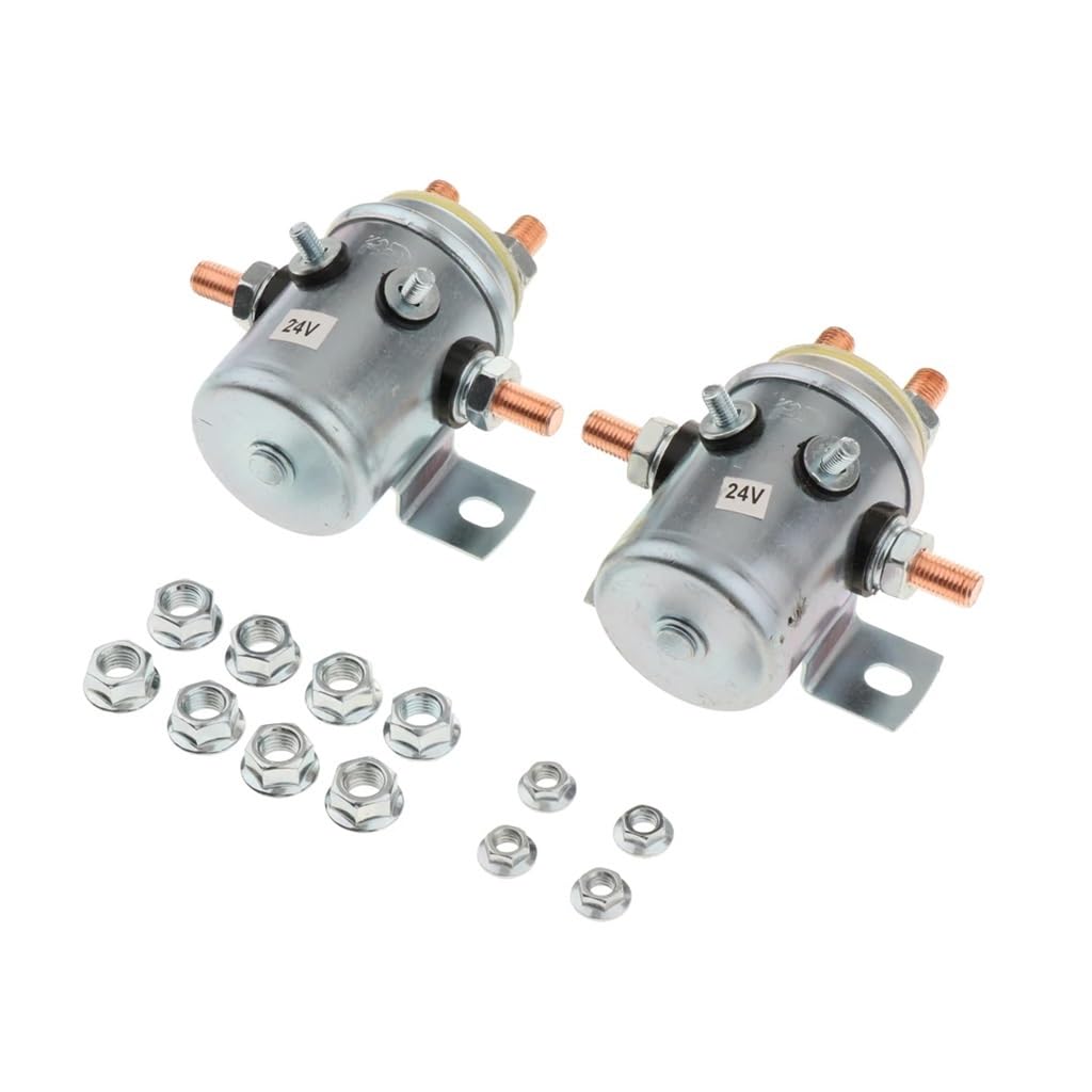 2X Solid Continuous Duty 24V 200A Solenoid Relay NWPNLXEA