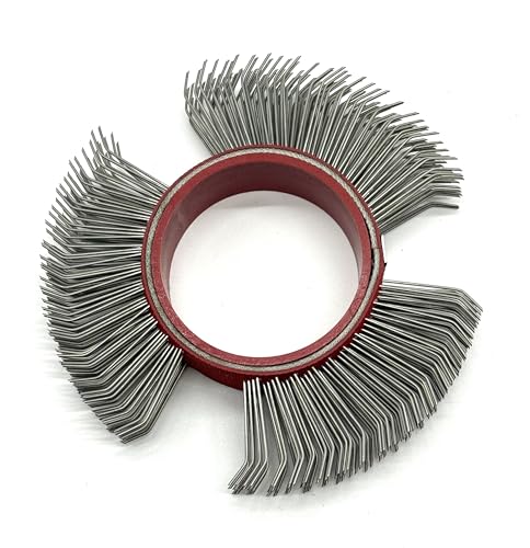 Image of Abrasive Wire Wheel Belts, 23mm Bristle Blasting Wheels, 1PCS | 0.7mm Carbon Spring Steel, Coarse Wire Wheel for Surface Blaster, Metal Blaster Wheels, Bristle Blasting Tool