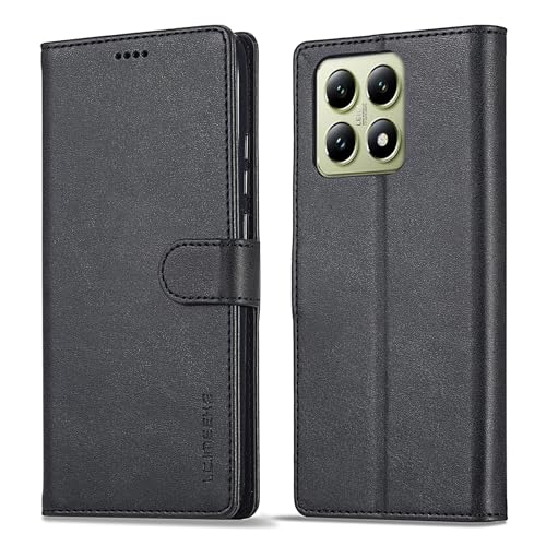For Xiaomi 14T�P�[�X�蒠�^�J�[�h���[ �X�^���h�@�\�X�}�z�P�[�X�yMYH�z�V���I�~14T PU���U�[+TPU�f�ތy�� �֗� �h�o �ϏՌ� �����h�~�����h�~�S�ʕی�P�[�X(�u���b�N)