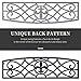 Outsunny 2-Person Porch Swing, Hanging Steel Patio Swing, Outdoor Swing Bench with Fleur-de-Lis Design for Garden Deck, 528 LBS Weight Capacity, Black