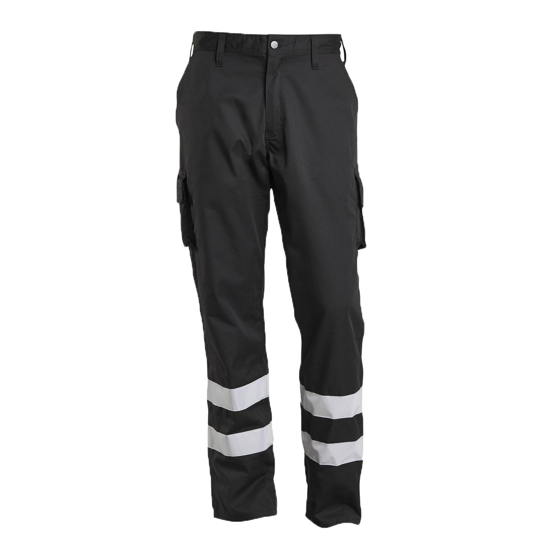 Mascot 17979-850-09 Macmichael Workwear Reflective Tape Lightweight Trouser with Thigh Pockets, Size 82C50, Black
