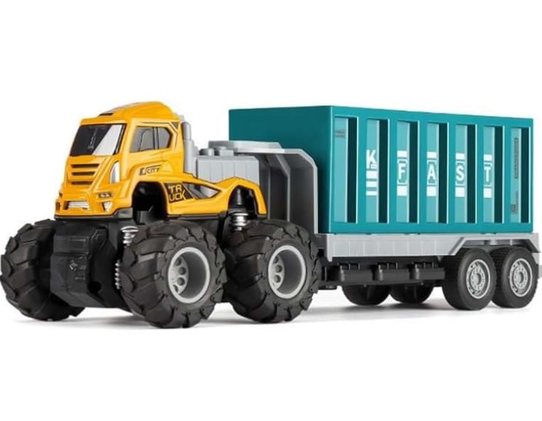 STOFFIER GARTEN 1:43 4WD Alloy Big Size Container Truck Toy for Kids with Friction Powered Miniature Car Vehicle Toy for Kids Boys (Container Truck) (B0D383TQGK) Amazon Price History, Amazon Price Tracker