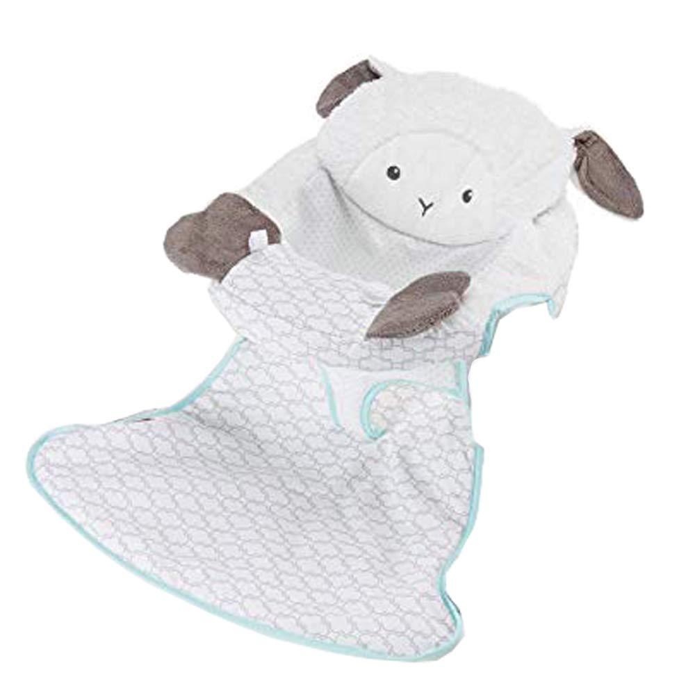 Replacement Seat Pad for Sit-Me-Up Floor Seat -GBL17 Fisher-Price Baby Sit Up Seat ~ Lamb Theme ~ Replacement Seat Cover in Teal and White