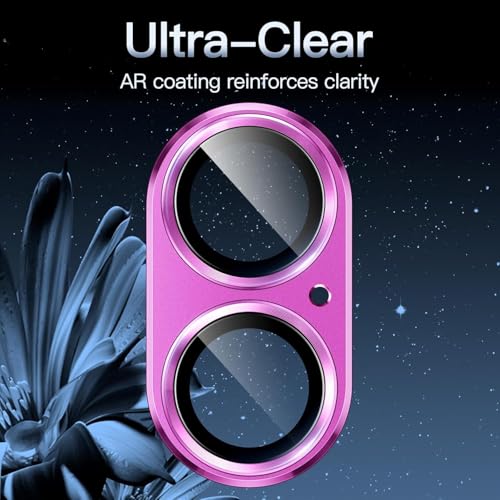 Image of NEXVEU TITANIUM Camera Lens Protector For IPHONE 16 /16 PLUS PINK UHD 9H Glass, Anti Drop, Scratch Resistant, Case Friendly, Removable, Waterproof, Heavy Duty Camera Protector, BUY 2 GET 1 FREE