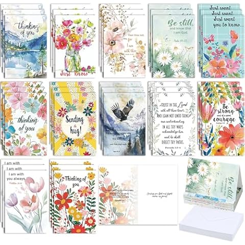 Gersoniel 36 Pcs Religious Cards Cover