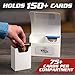 Monster Protectors Trading Card Double Deck Box with Self-locking Magnetic Closure - Blue (Fits Yugioh, Pokemon, Magic the Gathering Cards)