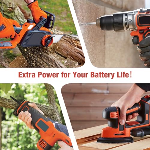 Firstpower 2 Pack 20V 4.0Ah Lithium-Ion Replacement Battery For Black And Decker 20 Volt Max Replacement Battery Compatible With Lbxr20 Lb20 Lbx20 Lbx4020 Lb2X4020-Ope Cordless Power Tools thumb #6