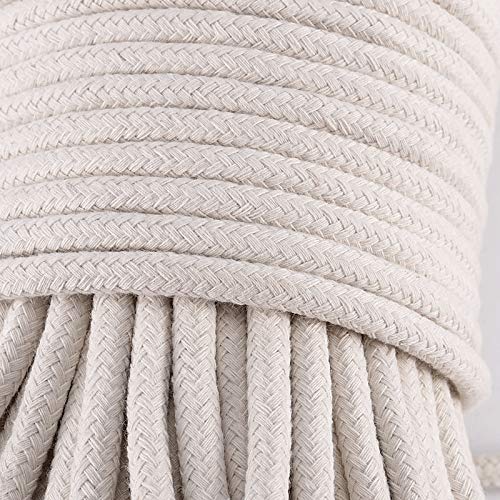 Corde à linge en coton premium de 0,6 cm, séchoir à linge solide et durable