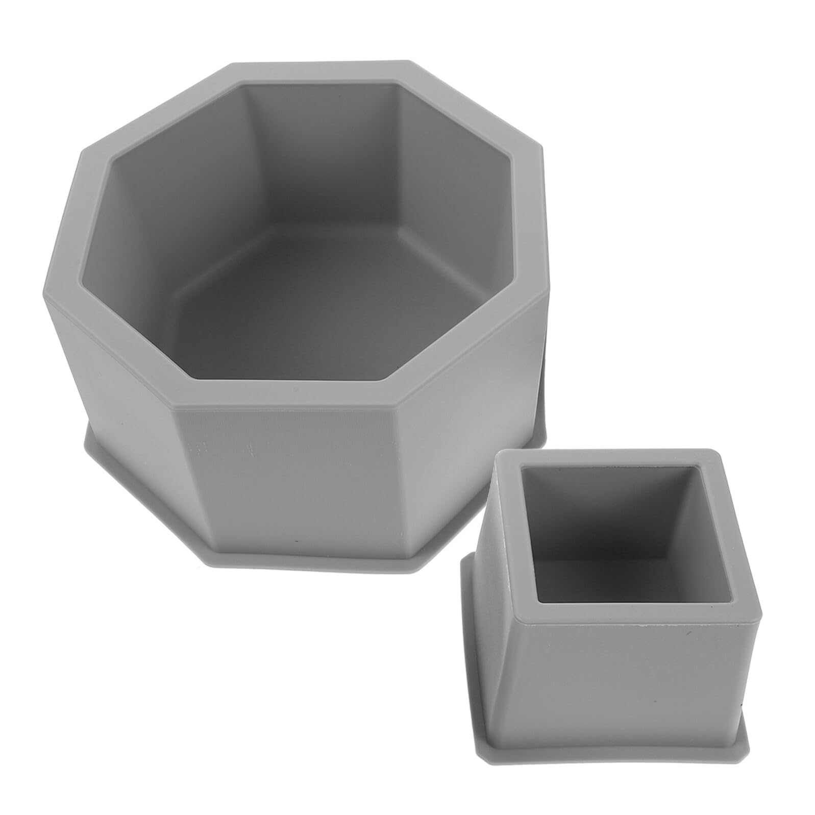 Moule silicone pour pot de fleurs et carré béton HEMOTON x2 - 8