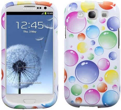 MYBAT SAMSIIIHPCIM953NP Compact and Durable Protective Cover for Samsung Galaxy S3 - 1 Pack - Retail Packaging - Rainbow Bigger Bubbles