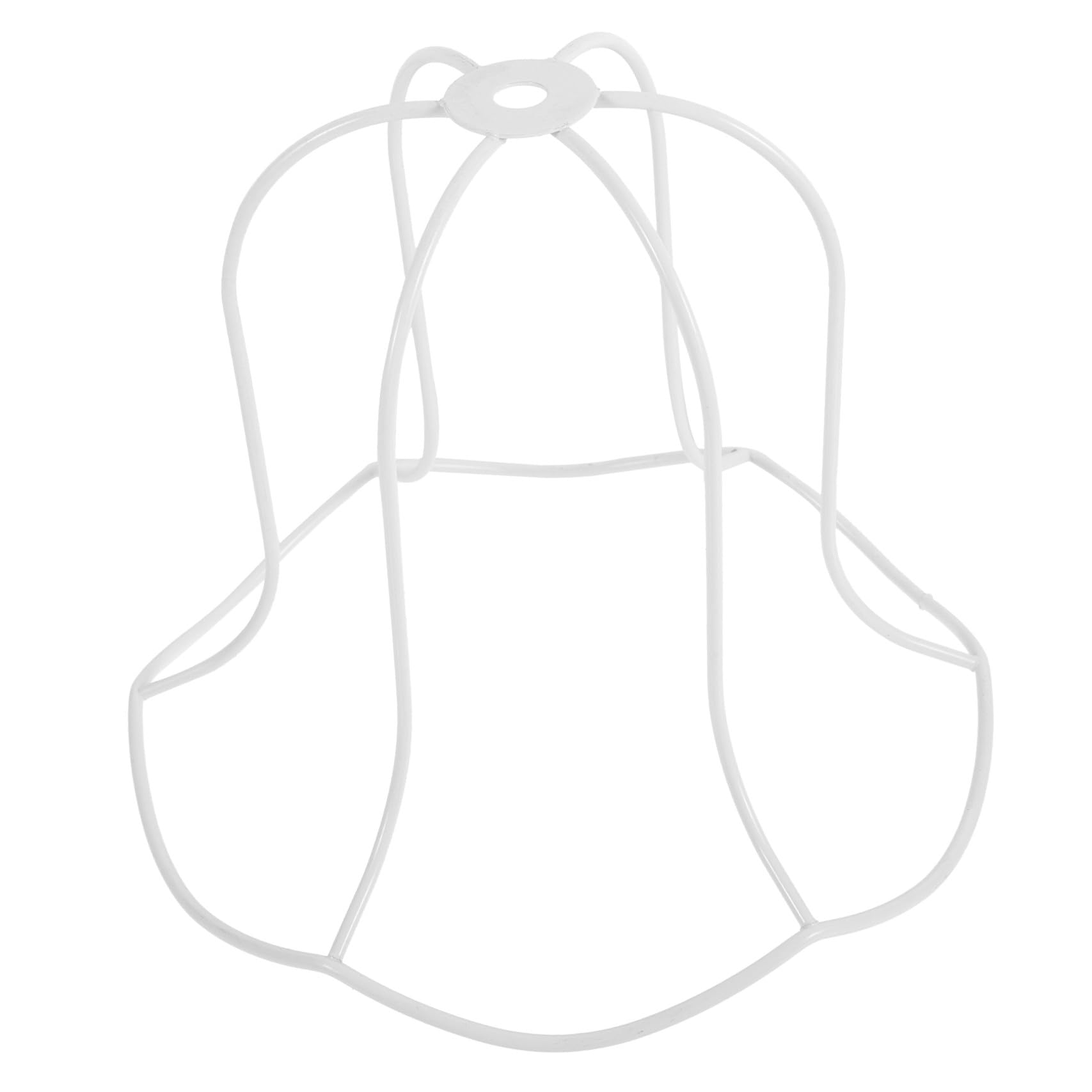 Cadre d'abat-jour pour lampe de table en métal blanc idéal éclairage intérieur