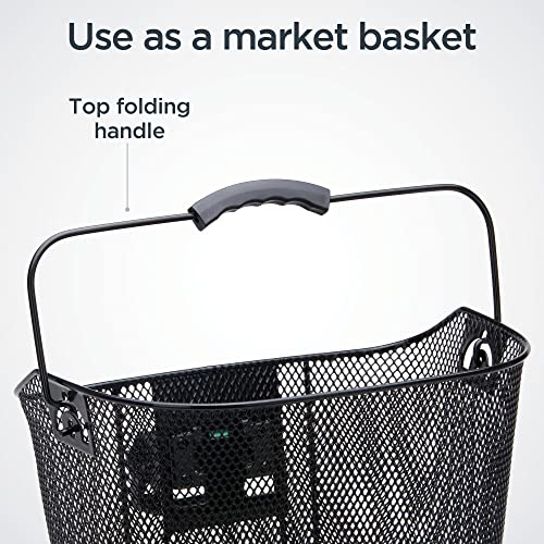 Schwinn SW75718B-3 Quick Release Wire Basket, Easy Assembly Fits Most Adult Bike Handlebars thumb #7