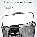 Schwinn Quick Release Wire Basket, Easy Assembly Fits Most Adult Bike Handlebars, Weather Resistant, Durable, With Top Folding Handle, Mounting Hardware Included, Bicycle Accessories, Black.