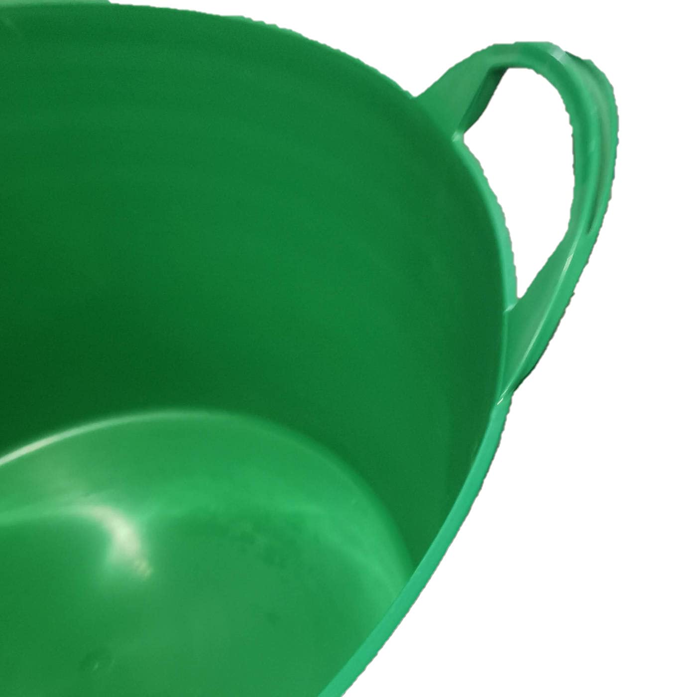 Pack de 6 capazos de plástico Flexible, de Color Verde, de 58 x 33,5 cm con Capacidad de 65 litros, con Asas, Ideal para Trabajo de Vendimia, Agricultura…Cubo de plástico(6uds/ 65 litros Verde)