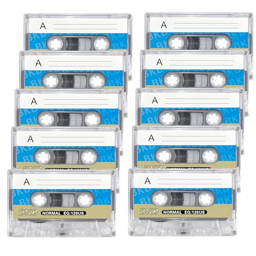 10 cassette audio vuote, cassette audio a basso rumore, 90 minuti, cartuccia audio per conferenze, seminari e registrazioni giornaliere