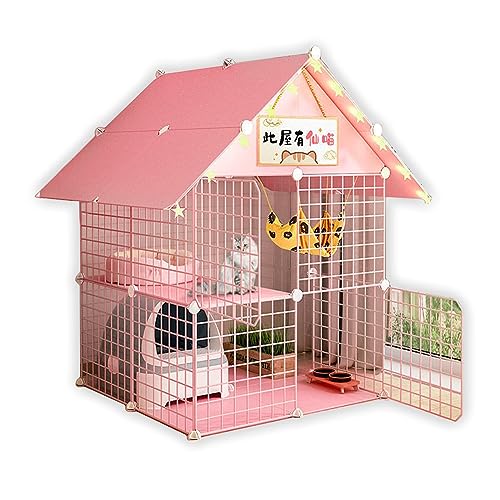 Grande cage pour chat avec hamac amovible pour protéger vos meubles des griffures