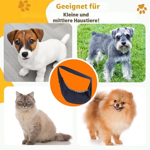 Halinuia Hundetragetasche Welpen Reversibel Kleine bis 7.5 KG (Blau)