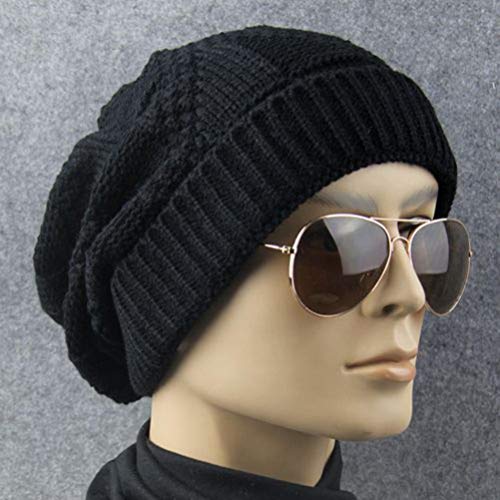 Strick Damen für Winter Bommelmütze Männer Frauen Outdoor-schließe Acryl Hippo Hap Strickte Mütze Trend Unisex Strickmütze für Haar warm Wintermütze Cover