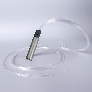 EPANO LNWH Látigo de Fibra óptica Látigo de Fibra óptica LED, Giro de 360°, Modos de Efecto de Color súper Brillantes 23 for Fiestas, Festivales Negro + Dorado