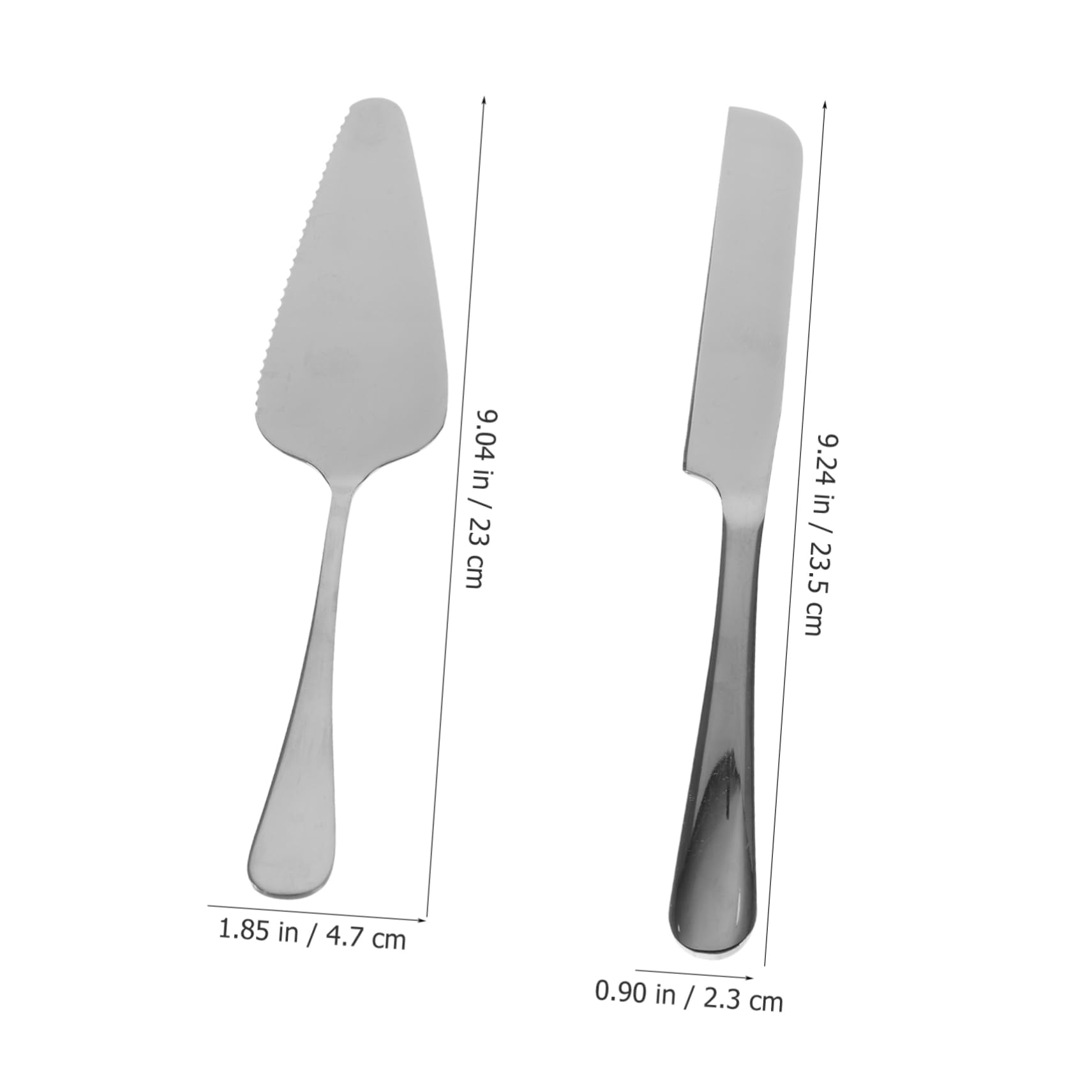 TOPBATHY 3 Conjuntos Juego de para Pasteles Cuchillo Pan Cuchillo de Pan Soportes decoración de Pastel Tapa Cortador de Pastel Servidor de Pastel de Fiesta Acero Inoxidable Silver