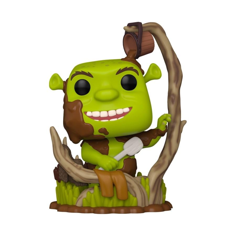 Funko Pop! Movies #1784, Shrek Bathing in Mud, Collectible Vinyl Figure, Green and Brown, Estándar - Image 2