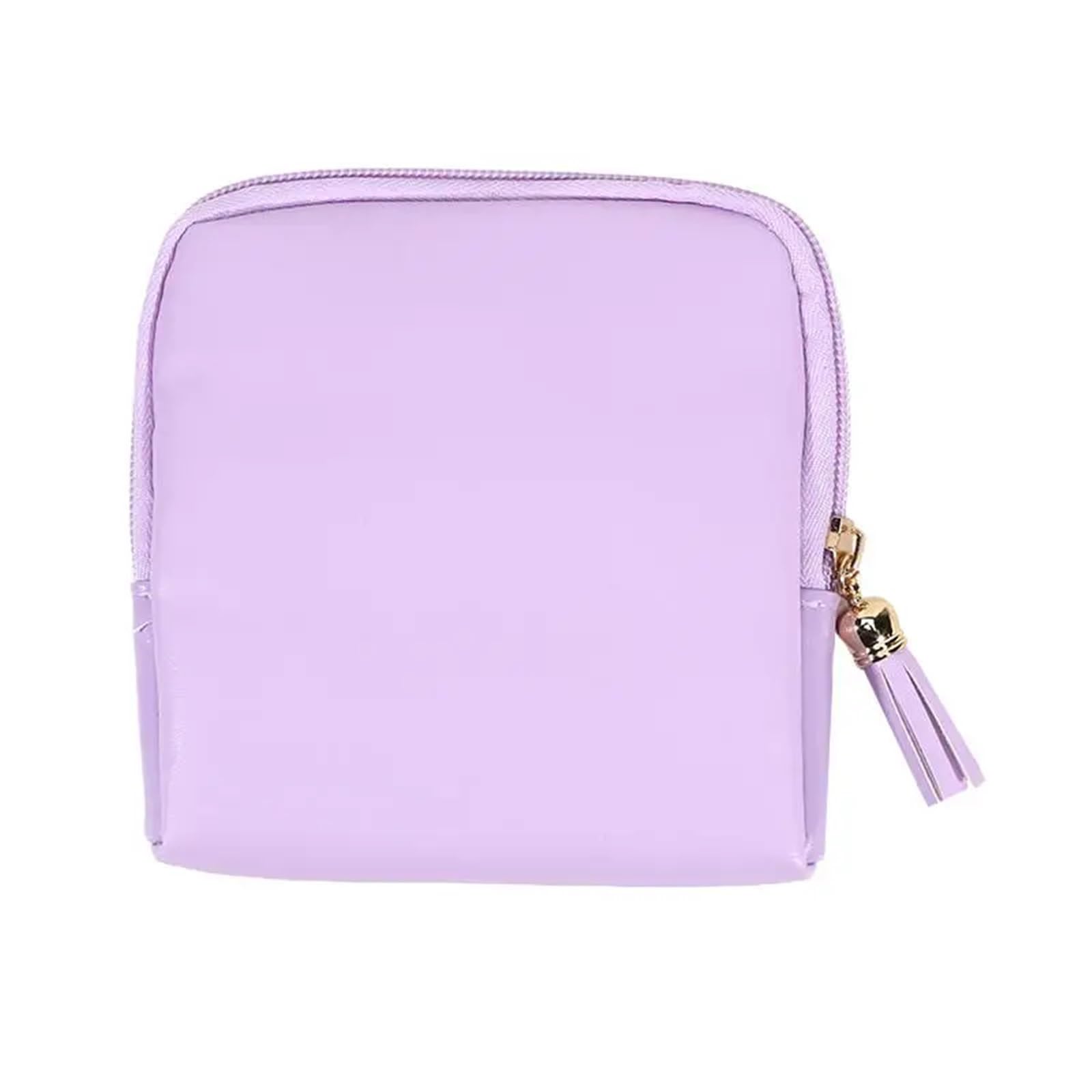 FDzkrtvm Transparent Jewelry Storage Book, Velvet Jewelry Storage Bag for Travel Multicolor(Purple)