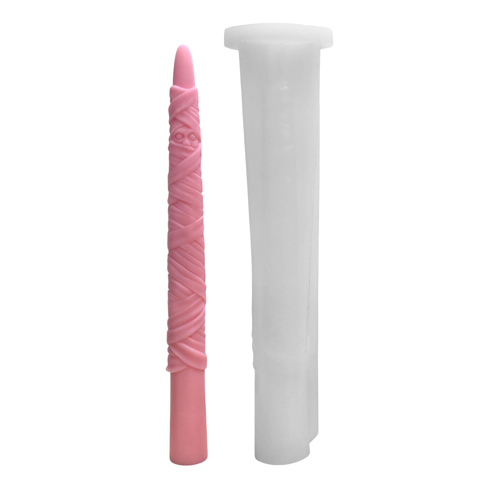 Buxuaaaa Pillar Silicone Molds Food Grade Silicone for Soap Making Halloween Home Decoration Halloween Cake Pan
