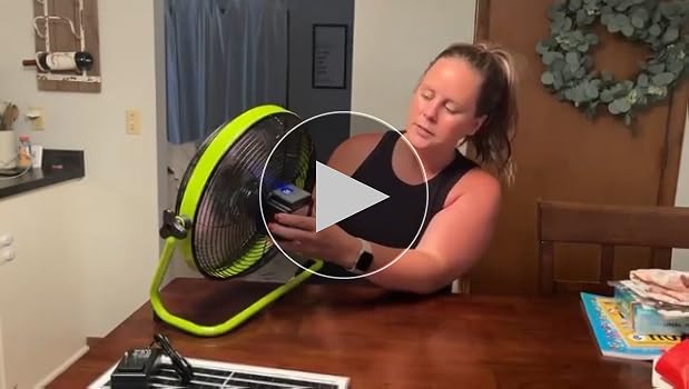 Amazon.com: COORHEIX 12'' Solar Powered Floor Fan