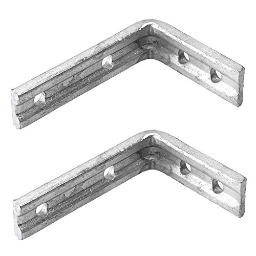 Heavy Duty Galvanised Shelf Bracket 2 Pack - 5x4" / 125x100mm