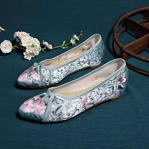 Women's Classic Ballet Flat Flats Shoes Pointed Toe Slip On Green #TOP5