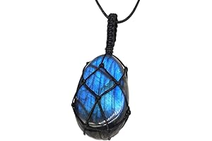 Natural Labradorite Crystal Necklace: A Glimmering Talisman for Harmony and Healing