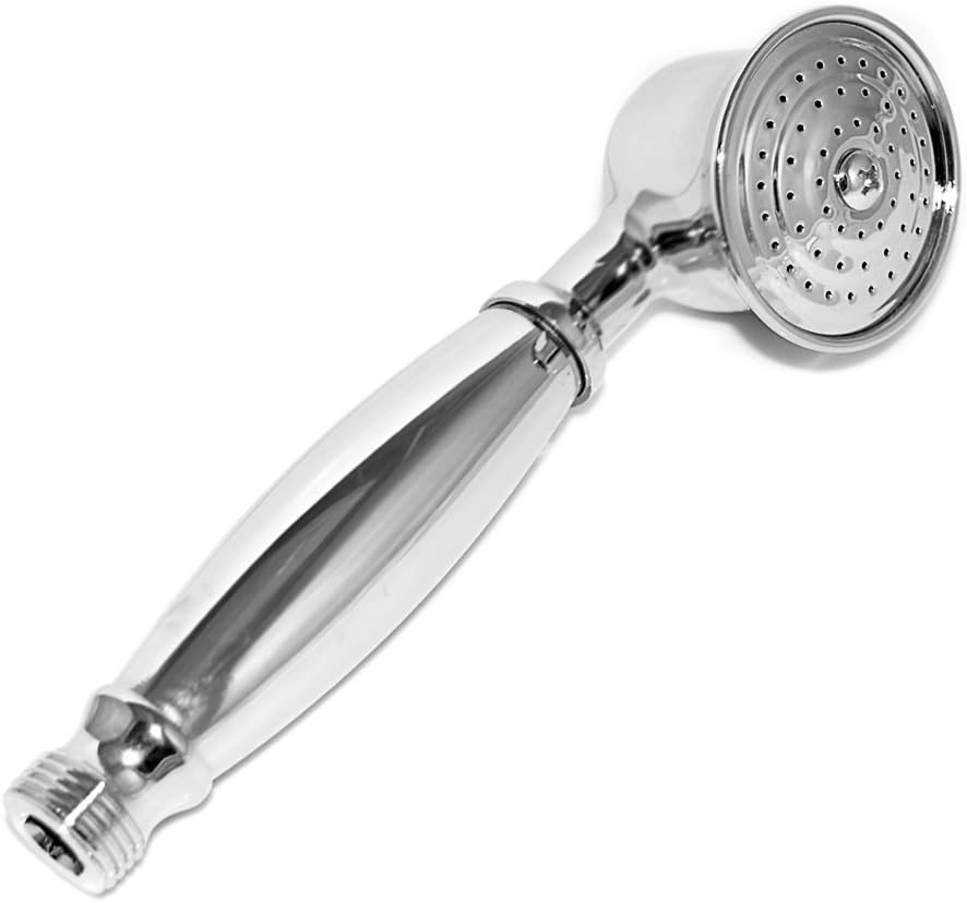 Vepower Traditional Victorian Solid Chrome Brass Hand Shower Head