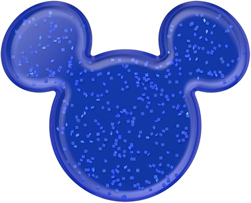 Miniatura 5 de POPSOCKETS Agarre para teléfono con soporte expandible, PopSockets para teléfono, Disney, pendiente de purpurina azul marino Mickey
