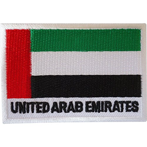 Parche bordado de la bandera de los Emiratos Árabes Unidos para planchar o coser en la bolsa de ropa de los EAU