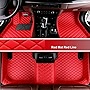 All Weather Floor Mats for 2006-2023 Dodge Charger RWD SRT /Chrysler 300 RWD Custom Fit Car Floor Liner 2 Row Front & Rear XPE Leather Mats (Red,NO Custome Car Floor Mats)